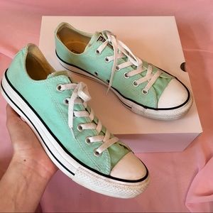 Mint green Converse